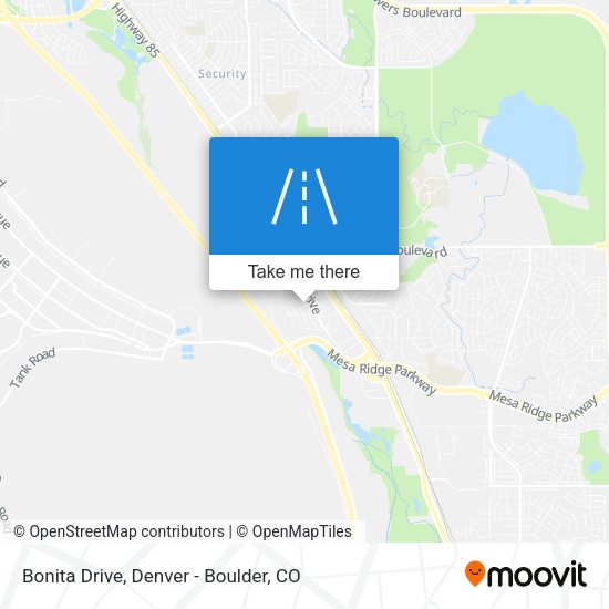 Bonita Drive map
