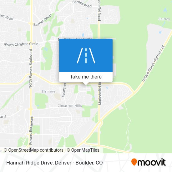 Hannah Ridge Drive map