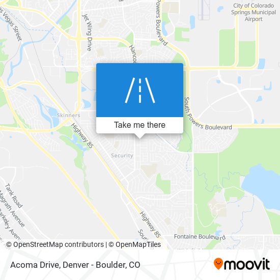 Acoma Drive map