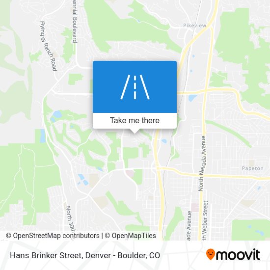 Mapa de Hans Brinker Street