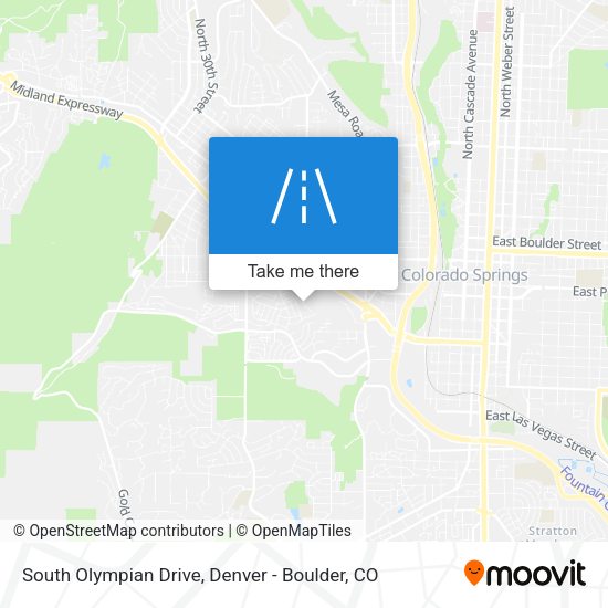 South Olympian Drive map