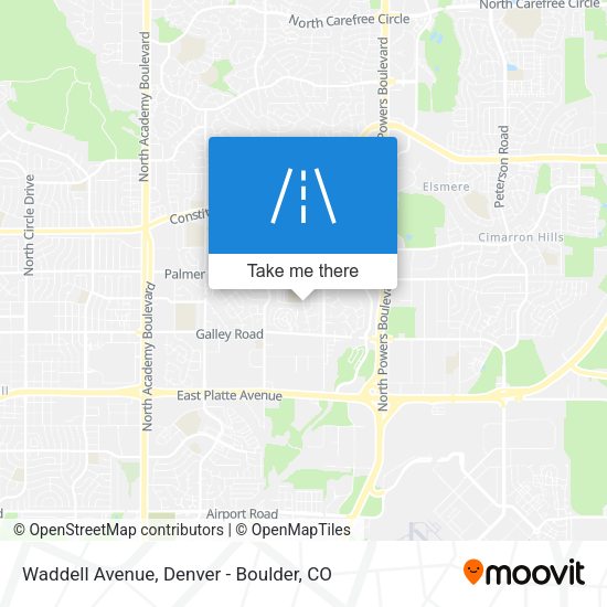 Mapa de Waddell Avenue