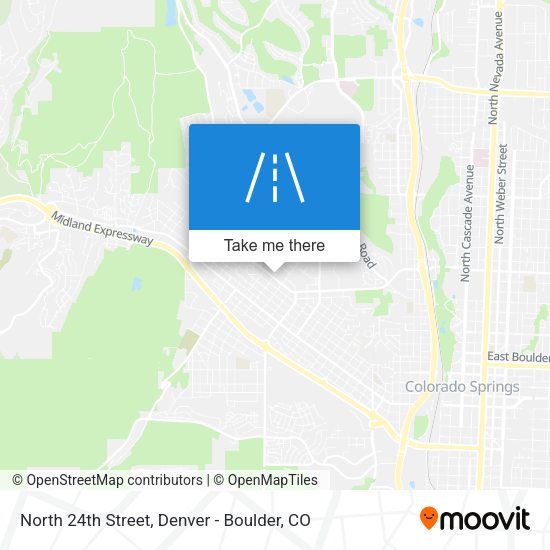 Mapa de North 24th Street