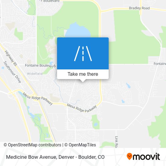 Medicine Bow Avenue map