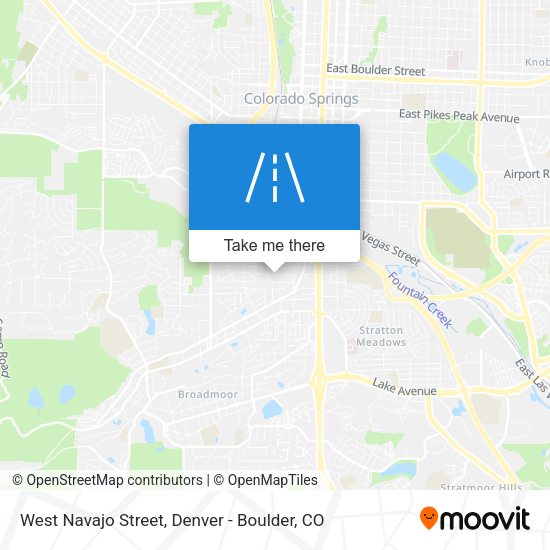 West Navajo Street map