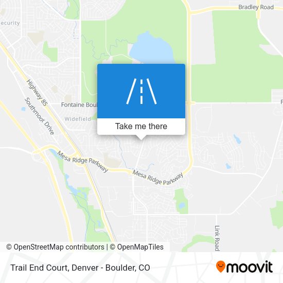 Trail End Court map