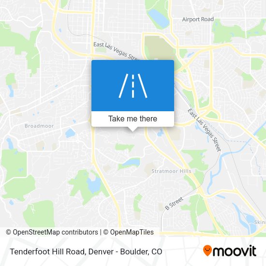 Mapa de Tenderfoot Hill Road
