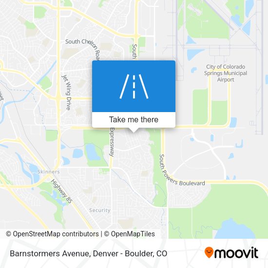 Barnstormers Avenue map