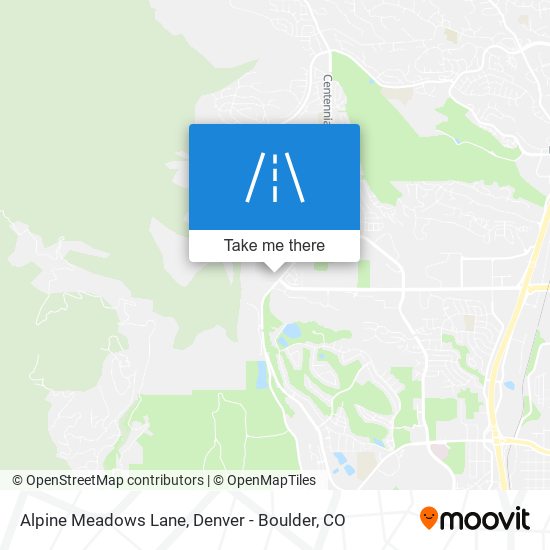 Alpine Meadows Lane map