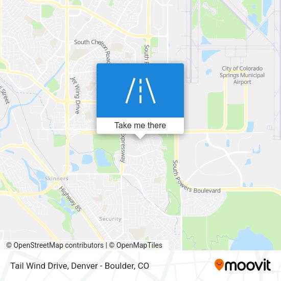 Tail Wind Drive map