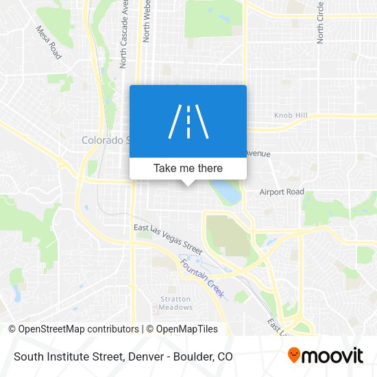 South Institute Street map