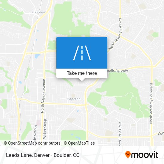 Mapa de Leeds Lane