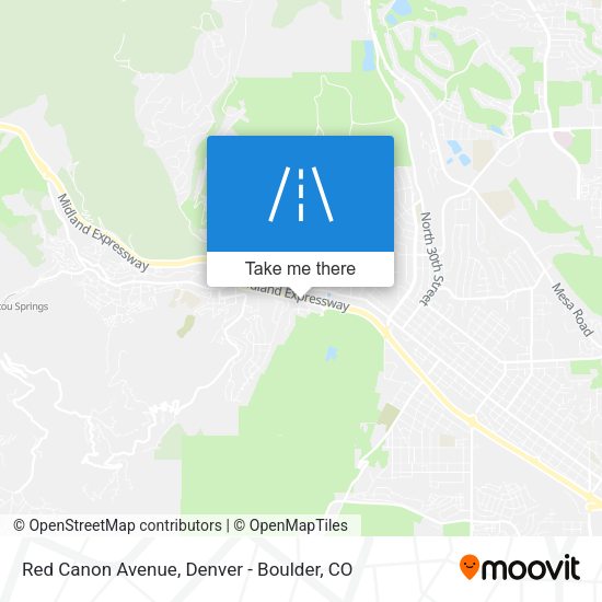 Red Canon Avenue map