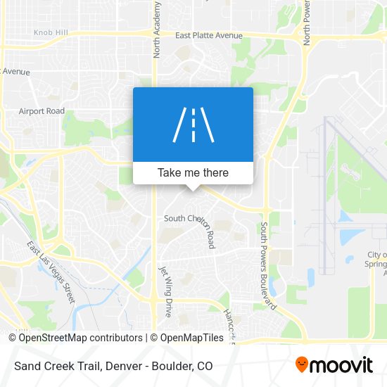 Sand Creek Trail map