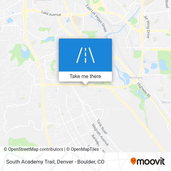 South Academy Trail map