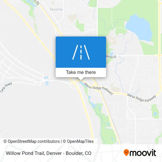 Willow Pond Trail map
