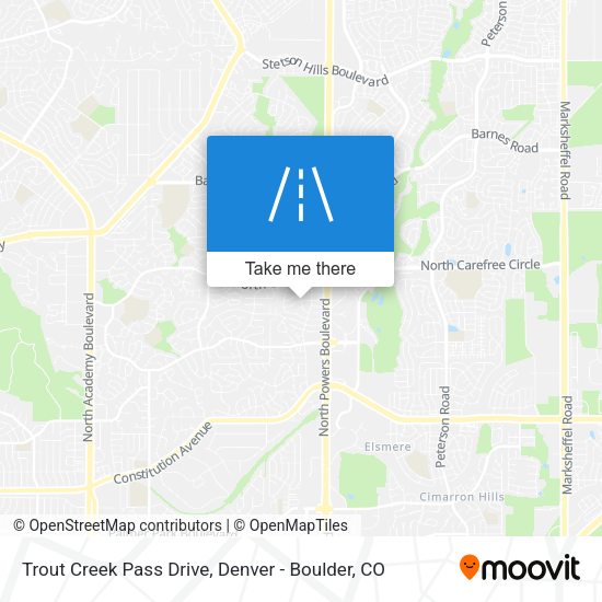 Trout Creek Pass Drive map