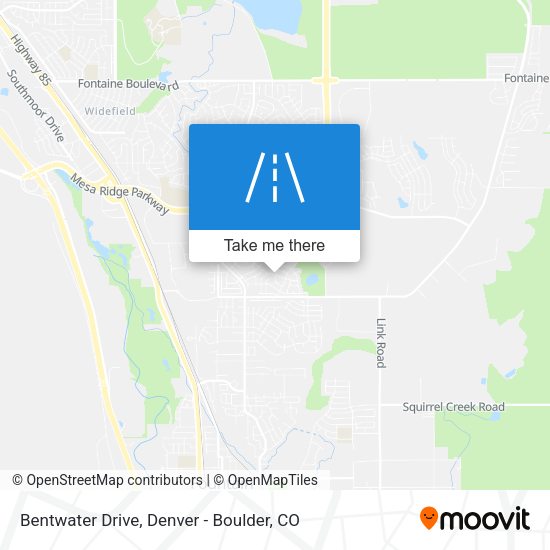 Bentwater Drive map