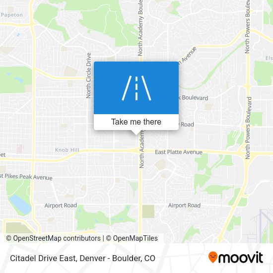 Citadel Drive East map