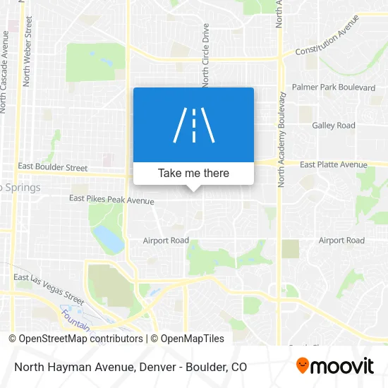 North Hayman Avenue map