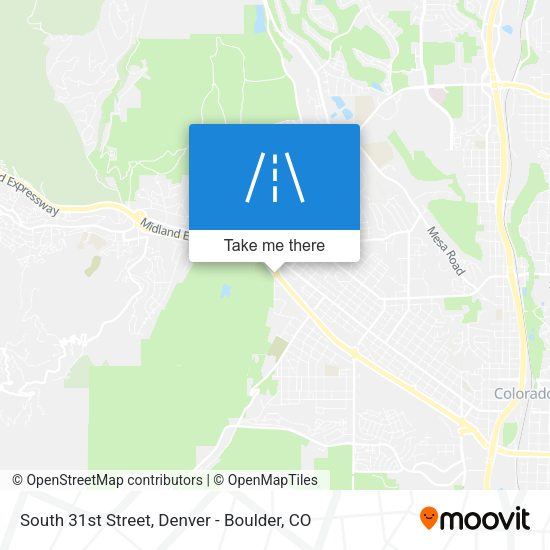 South 31st Street map