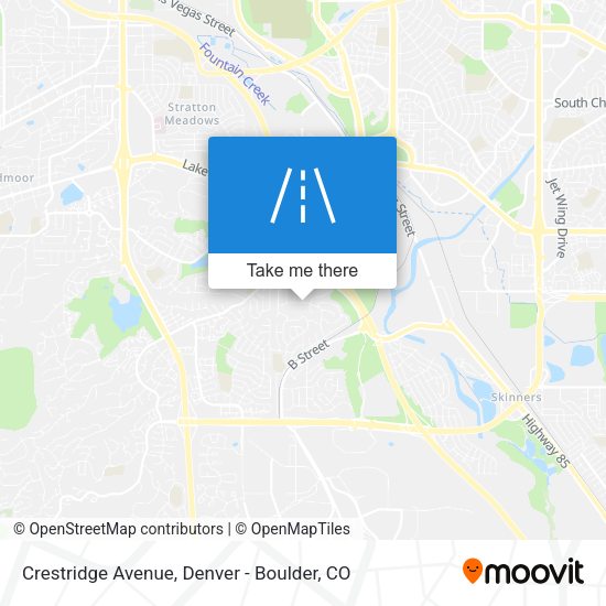 Crestridge Avenue map