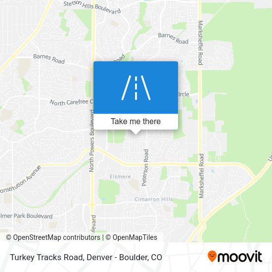 Turkey Tracks Road map