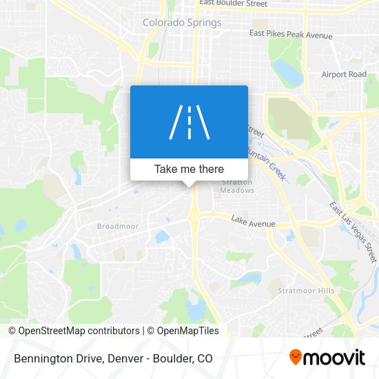 Mapa de Bennington Drive
