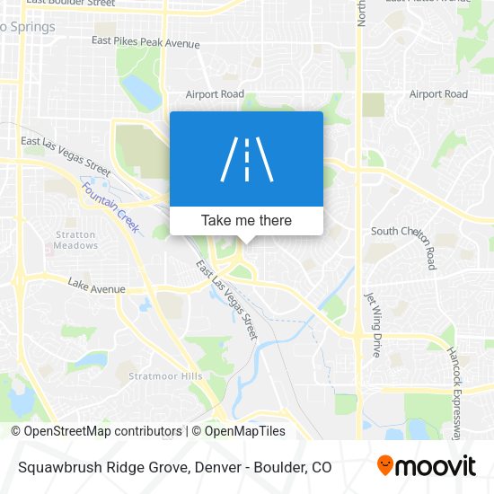 Squawbrush Ridge Grove map