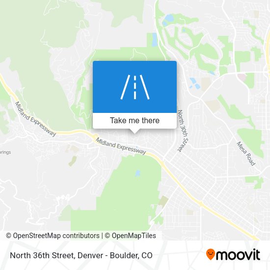 Mapa de North 36th Street