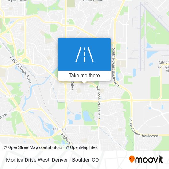 Monica Drive West map