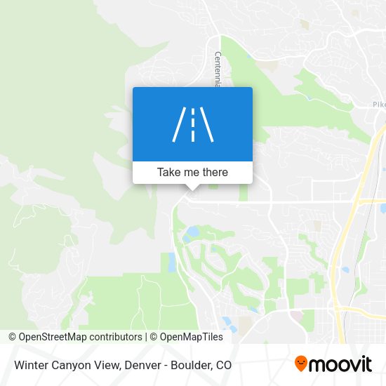 Winter Canyon View map