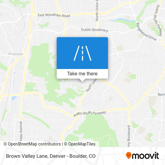 Brown Valley Lane map