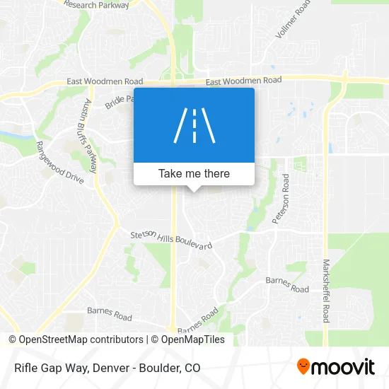 Rifle Gap Way map