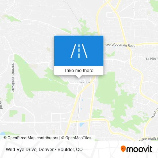 Wild Rye Drive map