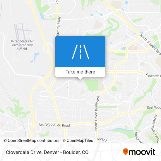 Cloverdale Drive map