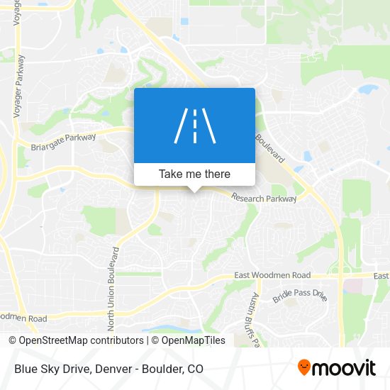 Blue Sky Drive map