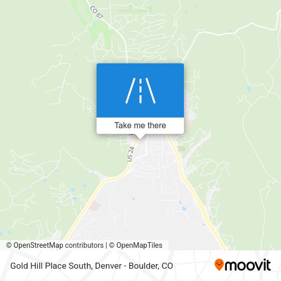Gold Hill Place South map