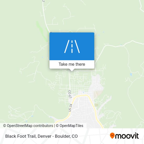 Black Foot Trail map