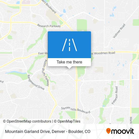 Mountain Garland Drive map