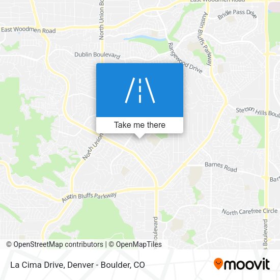 La Cima Drive map