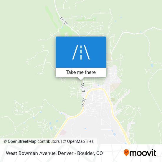 Mapa de West Bowman Avenue