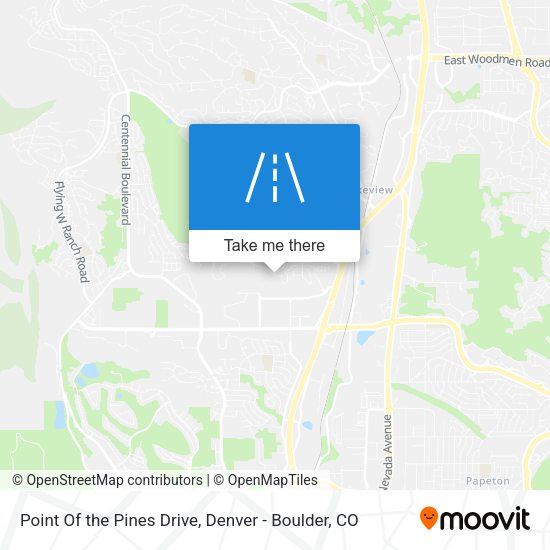 Point Of the Pines Drive map