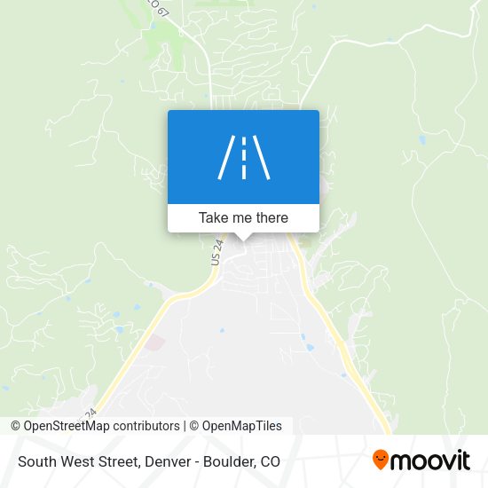 South West Street map