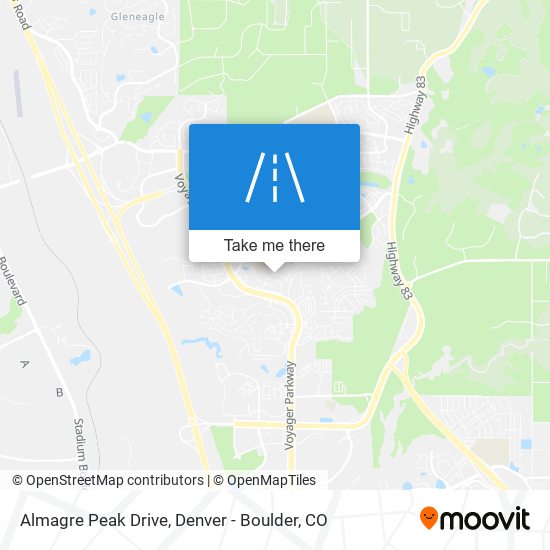 Almagre Peak Drive map