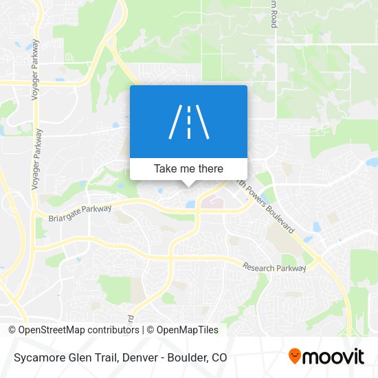 Sycamore Glen Trail map