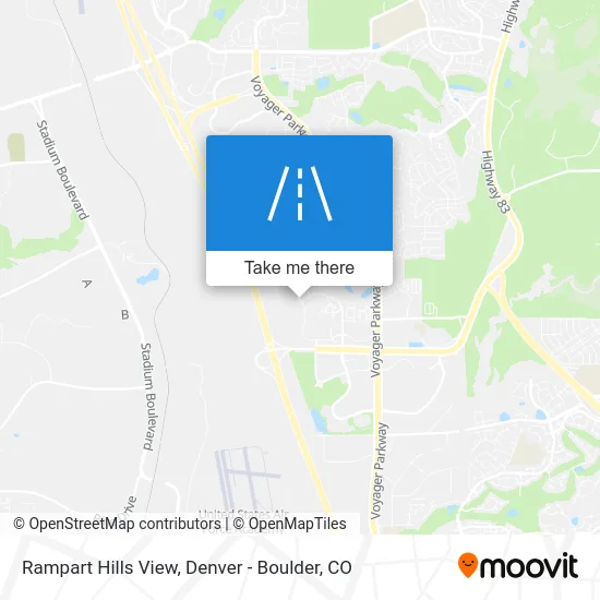 Rampart Hills View map