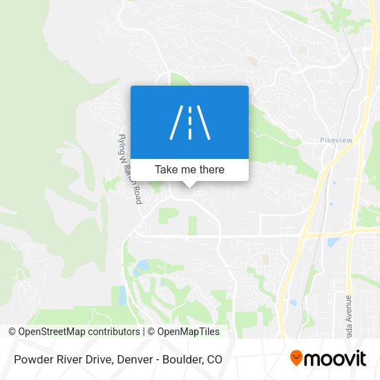 Powder River Drive map