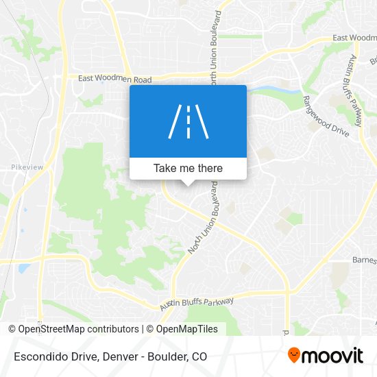 Escondido Drive map