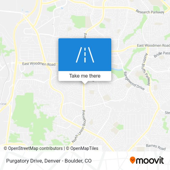 Purgatory Drive map